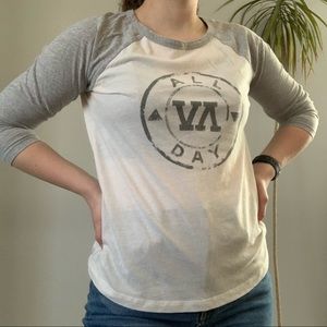 RVCA 3/4 Sleeve Tee